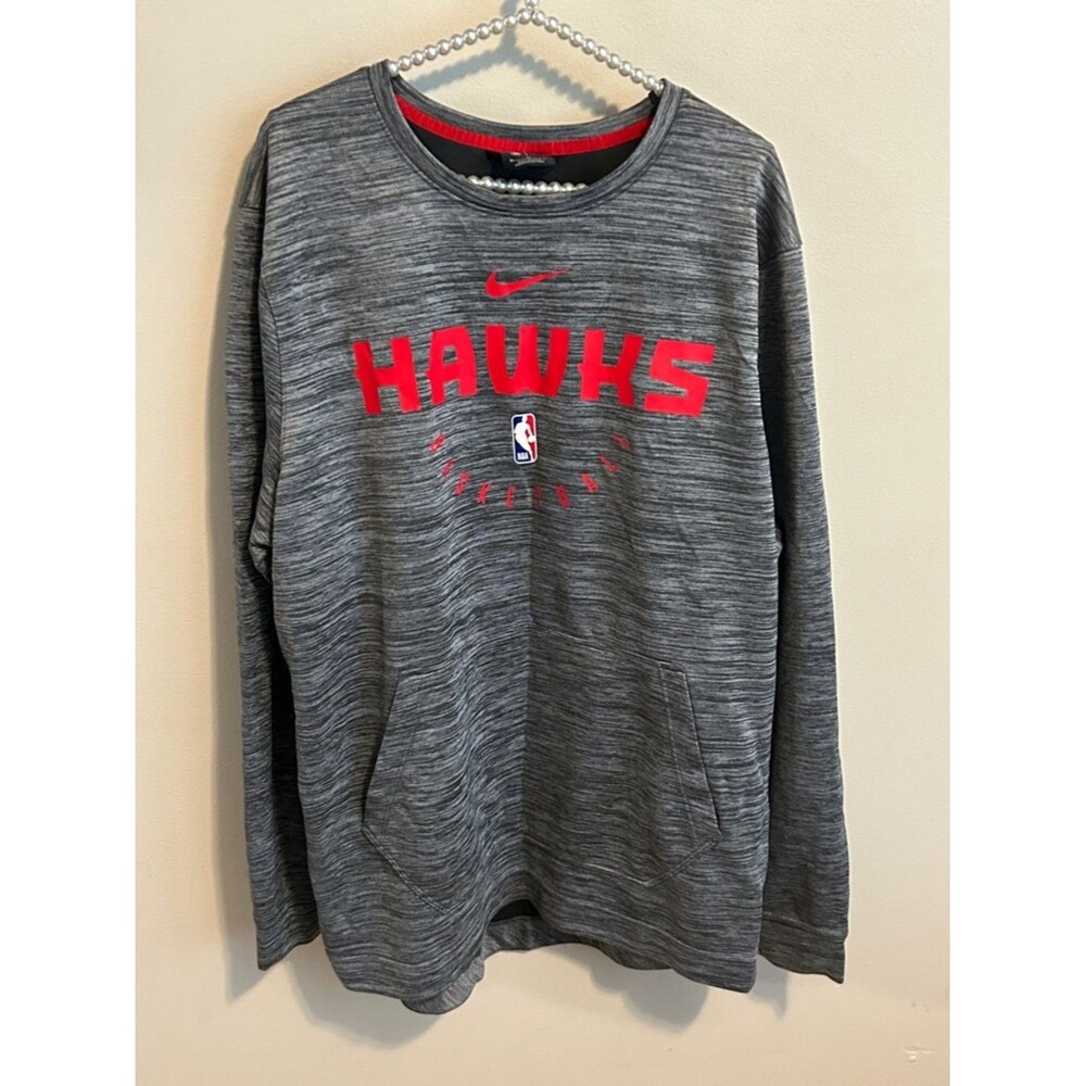 Nike Atlanta Hawks NBA Spotlight Performance Pullover Sweatshirt Gray XL